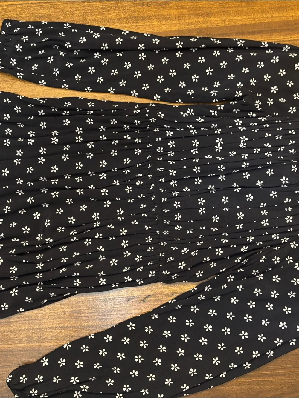 Gap teen Black Dress with White Floral Print size 14-16 nwt